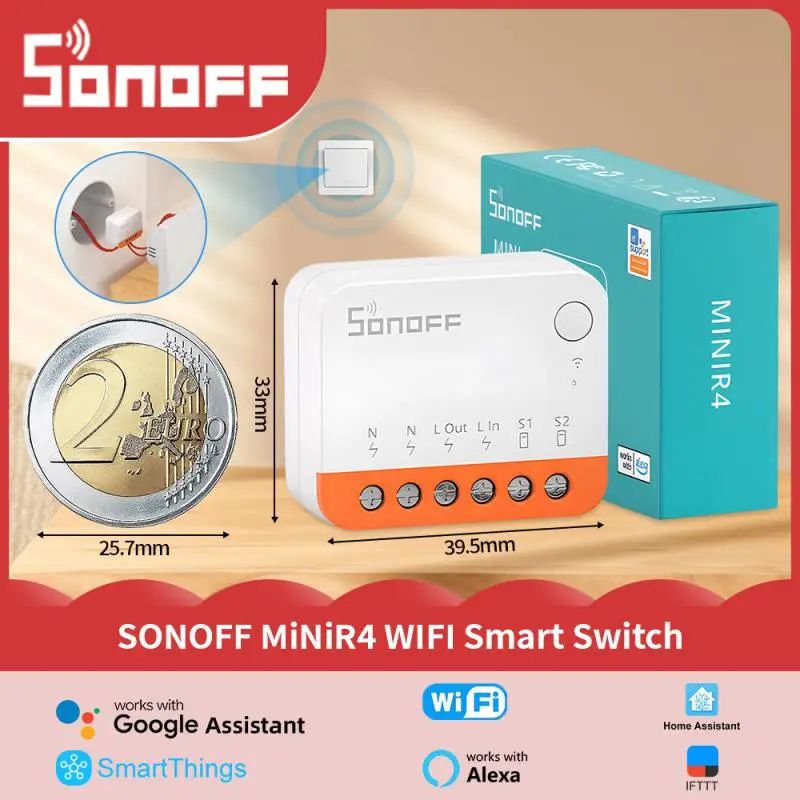 Sonoff Mini R4 - SONOFF Akıllı Wi-Fi Anahtarı, İki Yönlü
