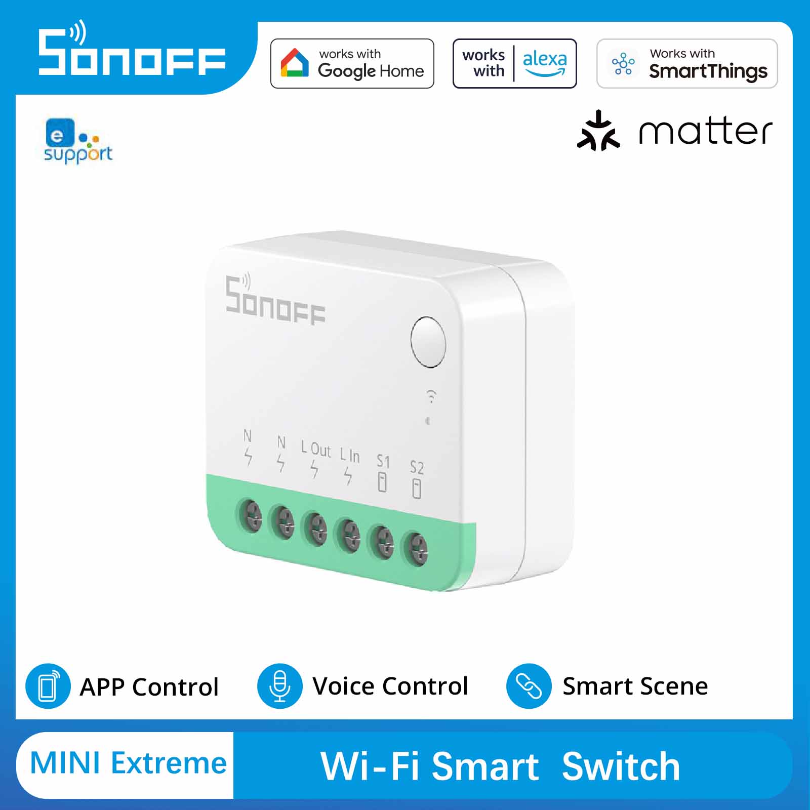 Sonoff Mini R4 - SONOFF MINI R4 Matter MINIR4M Matter