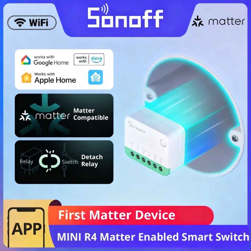 SONOFF MINI R4 Matter MINIR4M  - Sonoff Mini R4 incelemesi ve fiyatı