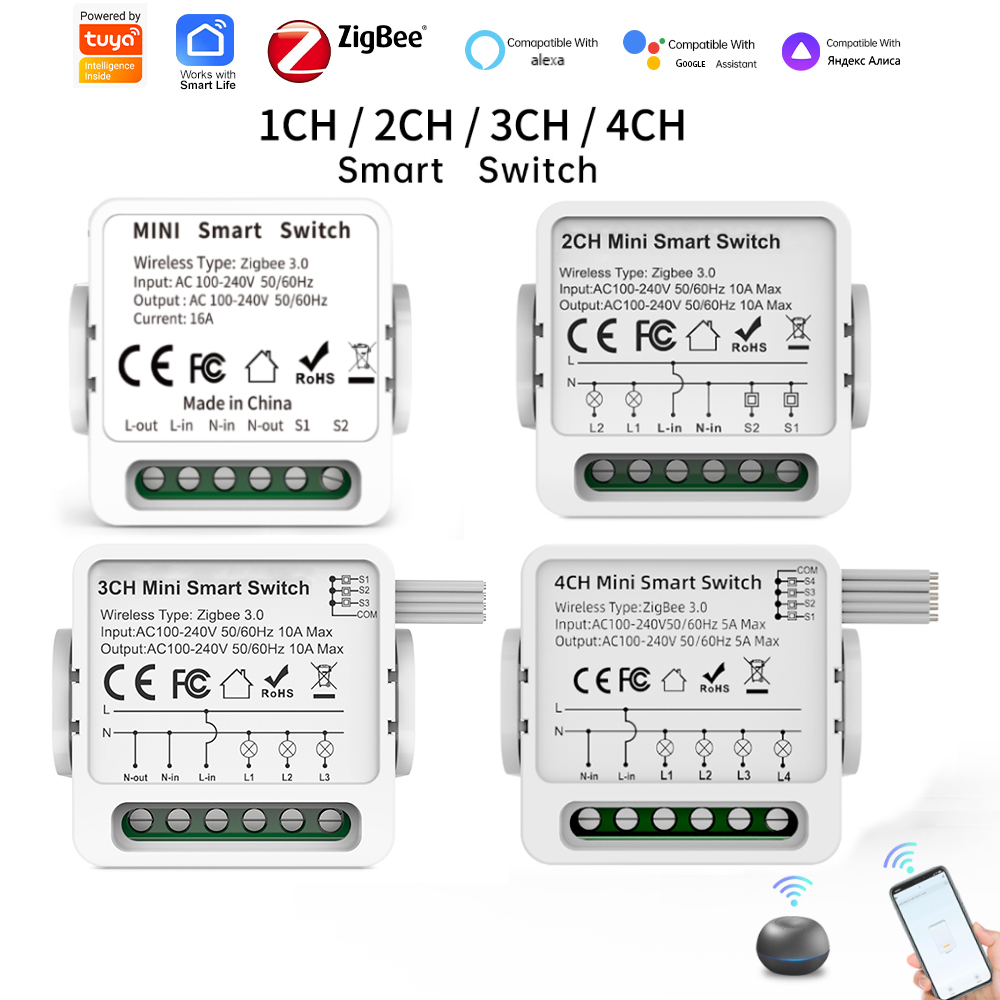 Tuya Zigbee 3.0 Akıllı Anahtar - Tuya 4 Channel incelemesi ve fiyatı