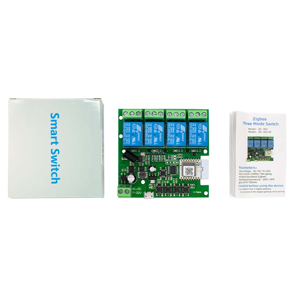 4CH Zigbee 3.0 Akıllı Ev Röles - Tuya 4 Channel incelemesi ve fiyatı