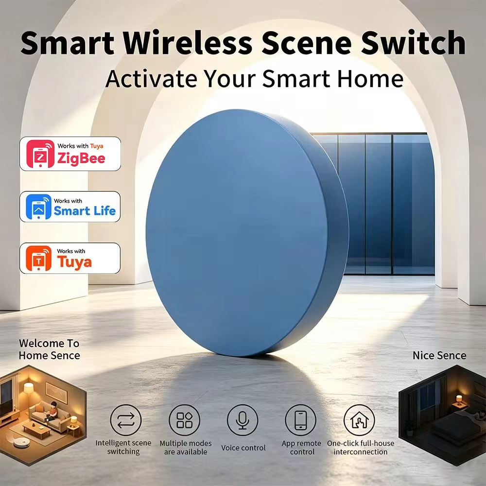 HIMOJO Zigbee Akıllı Sahne Düğ - Home Assistant Tuya incelemesi ve fiyatı